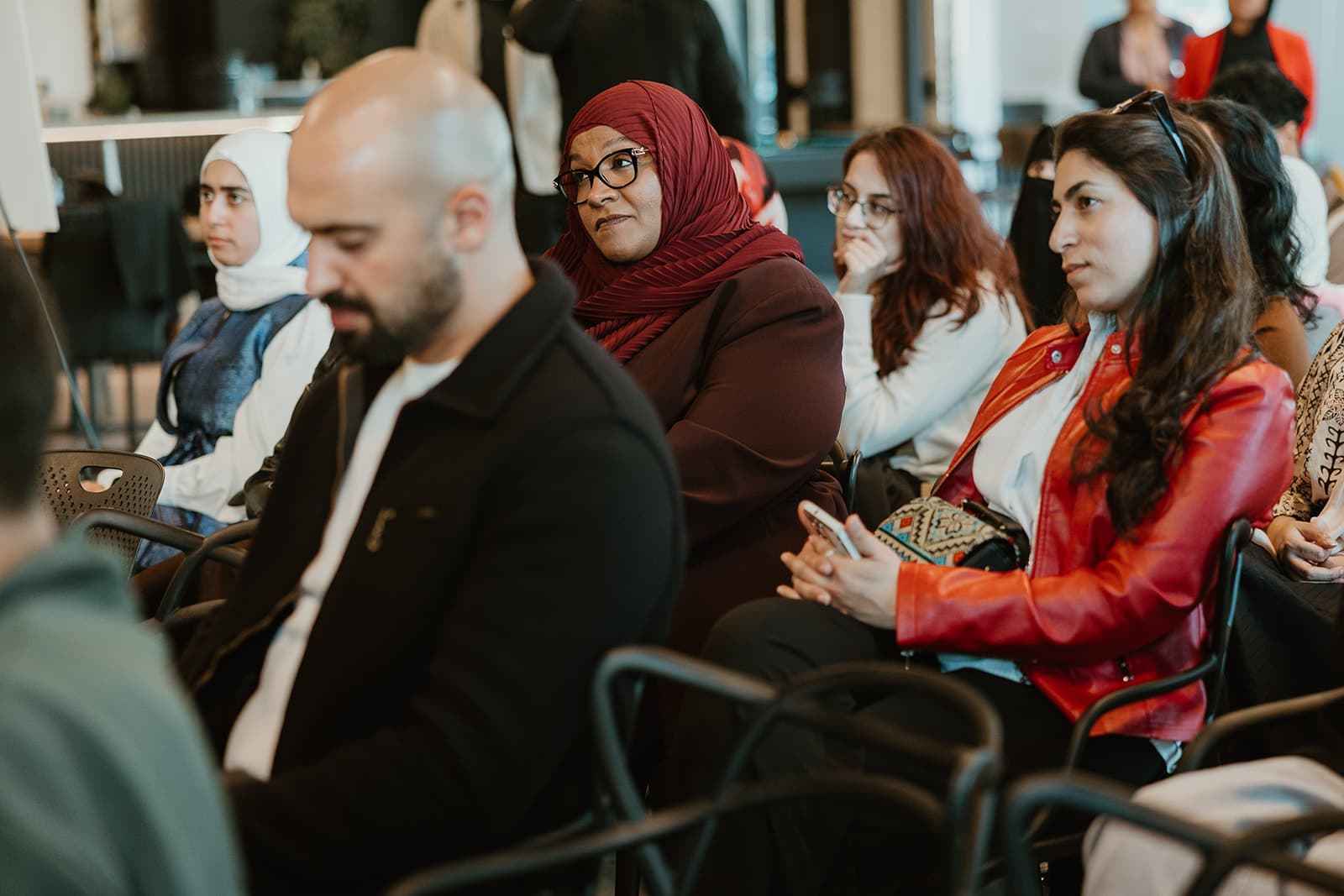 Founders seated together during a session.